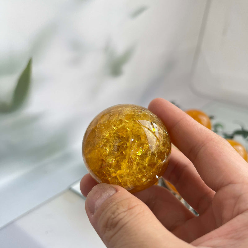 Honey Mica Fluorite Sphere Color Variations Wholesale Crystal Supply
