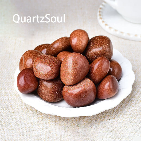 Gold Sandstone Tumbled Crystals - Healing Energy Stones