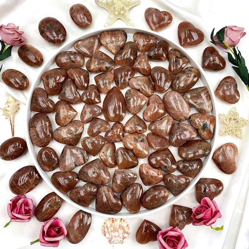 Premium goldstone crystal heart wholesale supplier healing stones