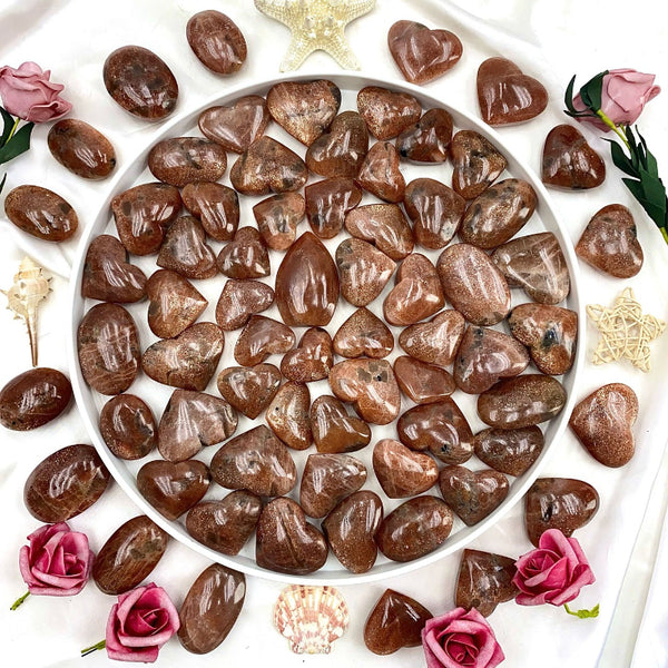 Premium goldstone crystal heart wholesale supplier healing stones