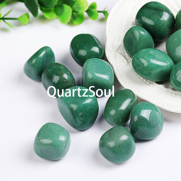 Green Aventurine Tumbled Stones - Crystal Healing Gemstones