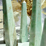 Green Calcite Crystal Tower Healing Properties and Energy