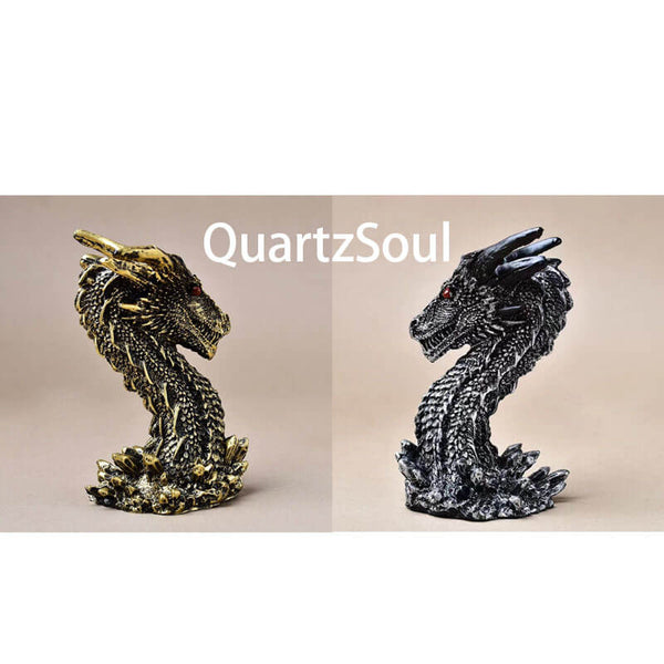 Hand-shaped crystal display stand in gold and silver finish for spheres and minerals