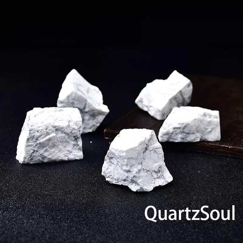 Raw Howlite Crystal Stone - Natural Healing Crystal Gem
