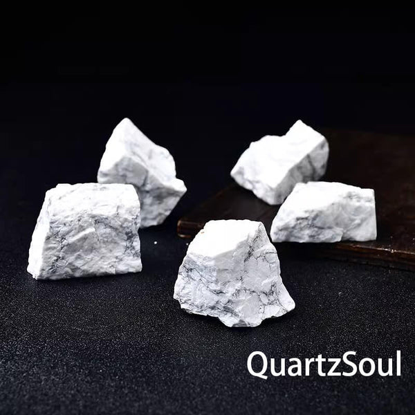 Raw Howlite Crystal Stone - Natural Healing Crystal Gem