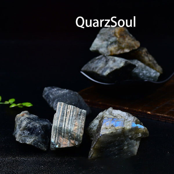 Raw Labradorite Crystal Specimens - Healing Stone Collection