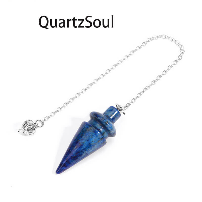 Lapis Lazuli Crystal Pendulum for Enhanced Intuition and Third Eye Activation