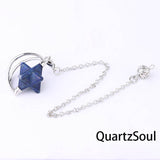 Lapis Lazuli Merkaba Star Pendulum for truth seeking