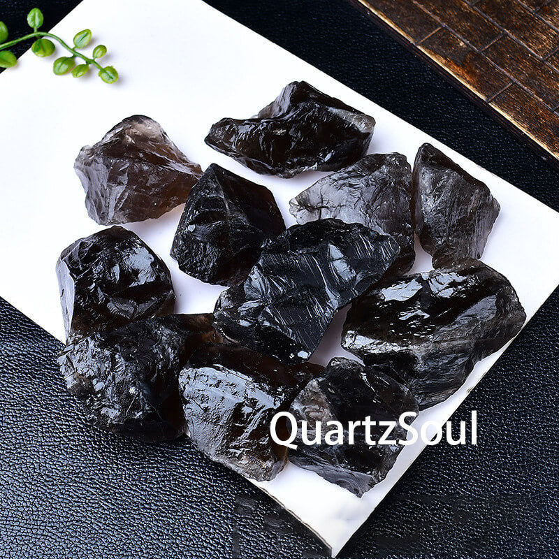 Premium Natural Raw Smoky Quartz Crystal for Decor