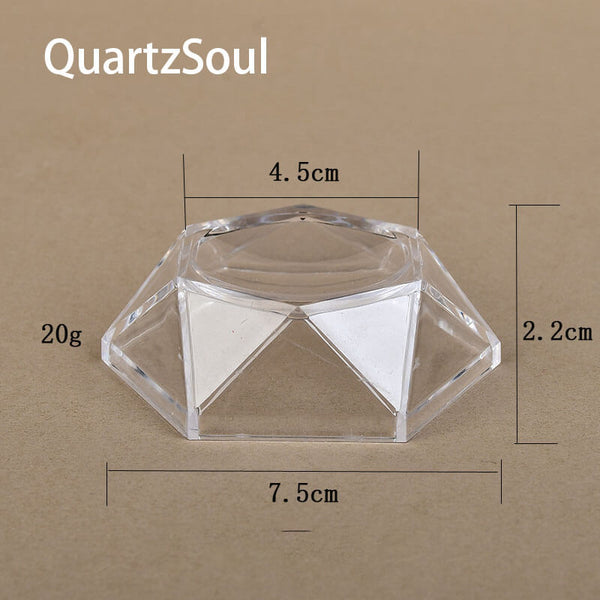 Clear Crystal Ball Display Stand for Home Collection