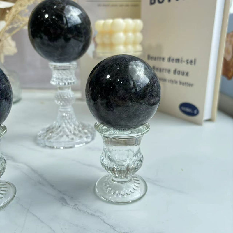 Lolite Crystal Sphere Known for Third Eye Chakra Activation