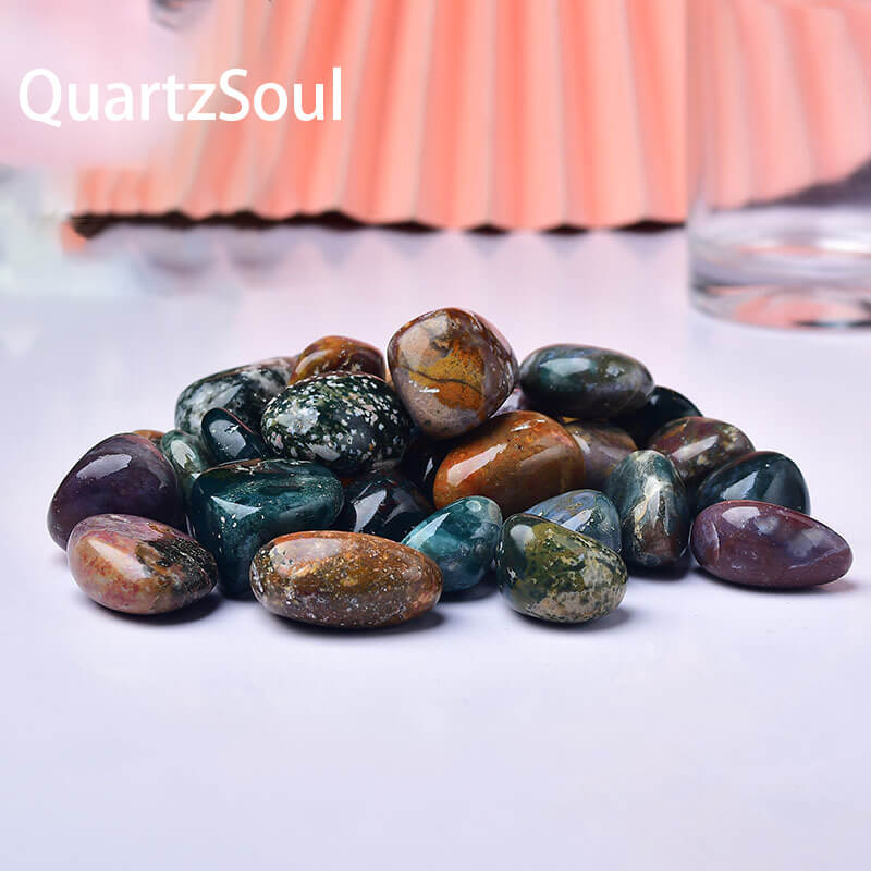Ocean Jasper Tumbled Stones Healing Crystals Natural Polish