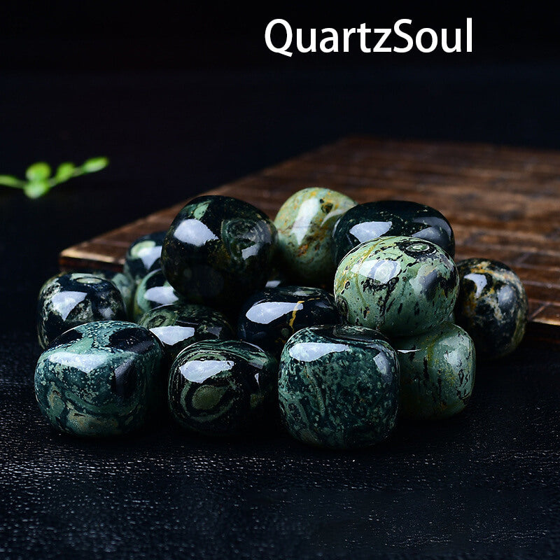 Genuine Malachite Tumbled Stones - Natural Healing Crystal