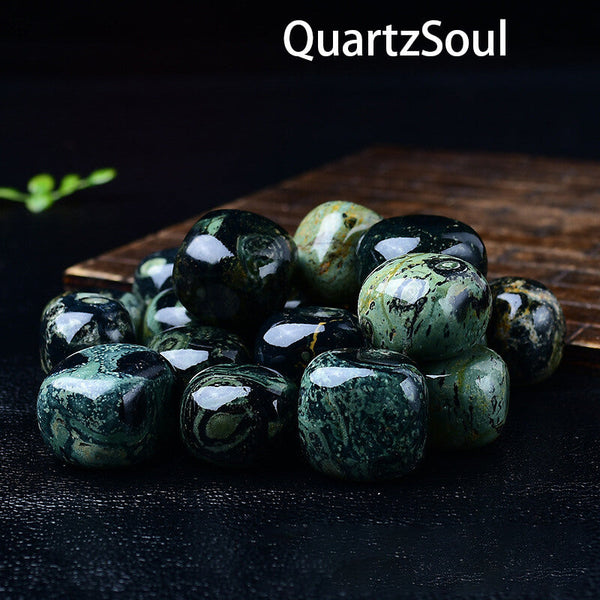Genuine Malachite Tumbled Stones - Natural Healing Crystal