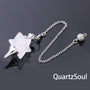 Clear Quartz Merkaba Star Pendulum Dowsing Tool