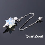 Opal Merkaba Star Crystal Pendulum for Divination