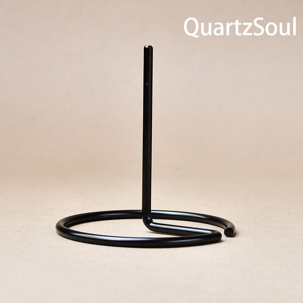 Black Display Stand for Amethyst Clusters and Raw Minerals