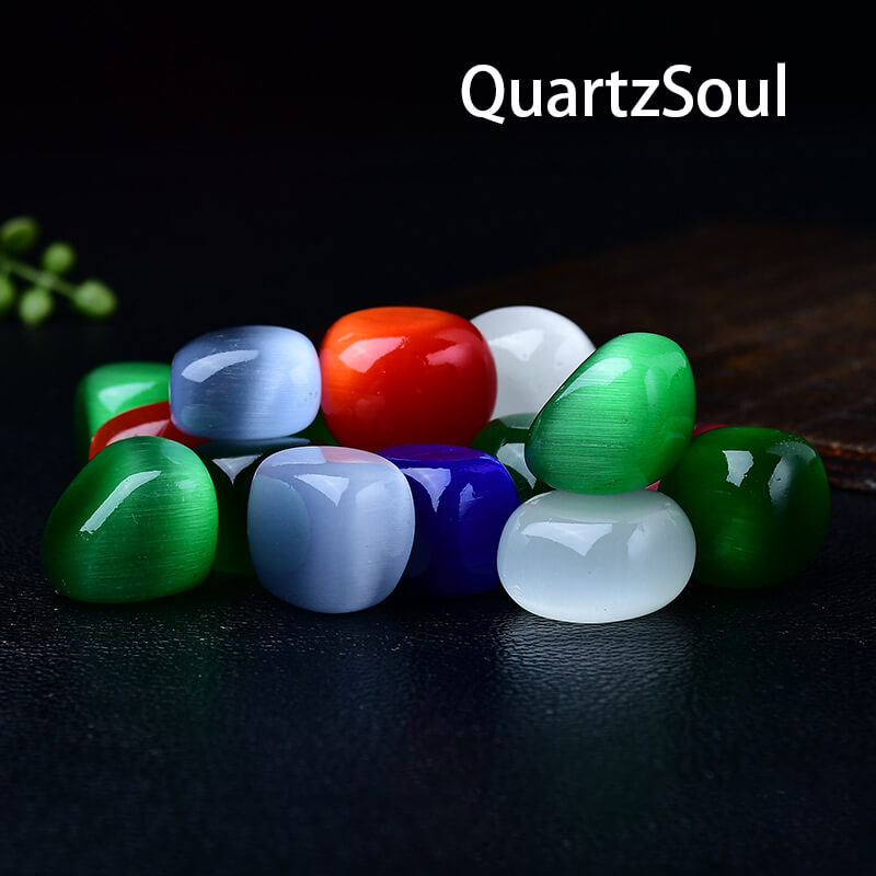 Cat's Eye Tumbled Stones - Authentic Natural Gemstones