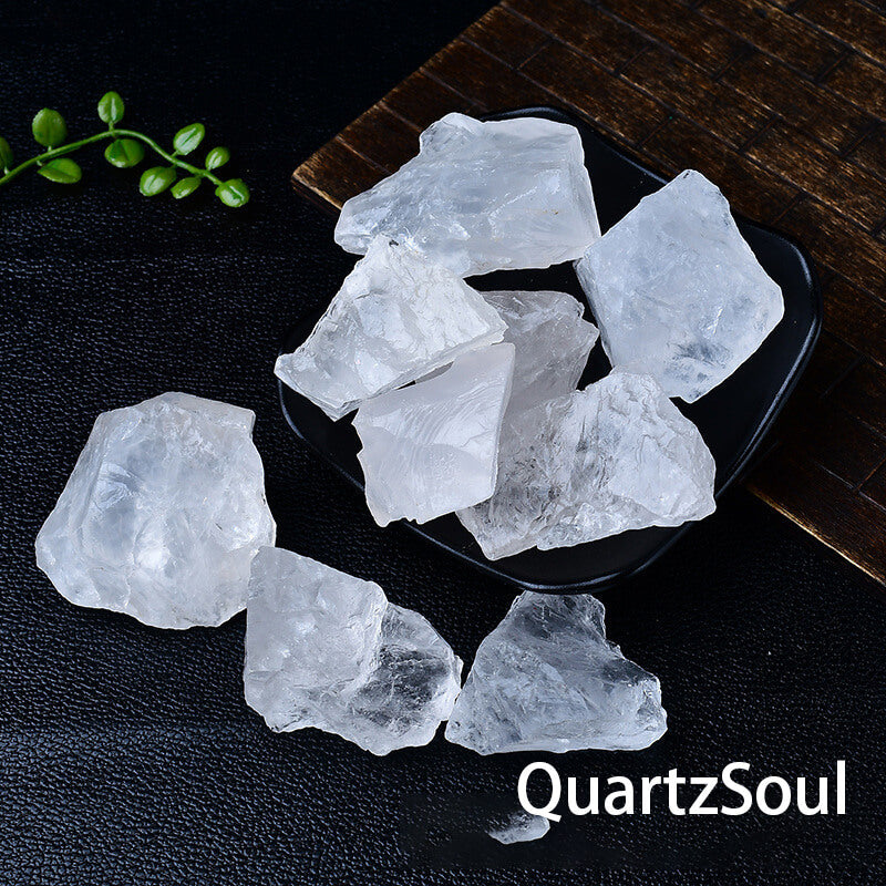 Raw Clear Quartz Crystal Stone- Natural Healing Gemstones