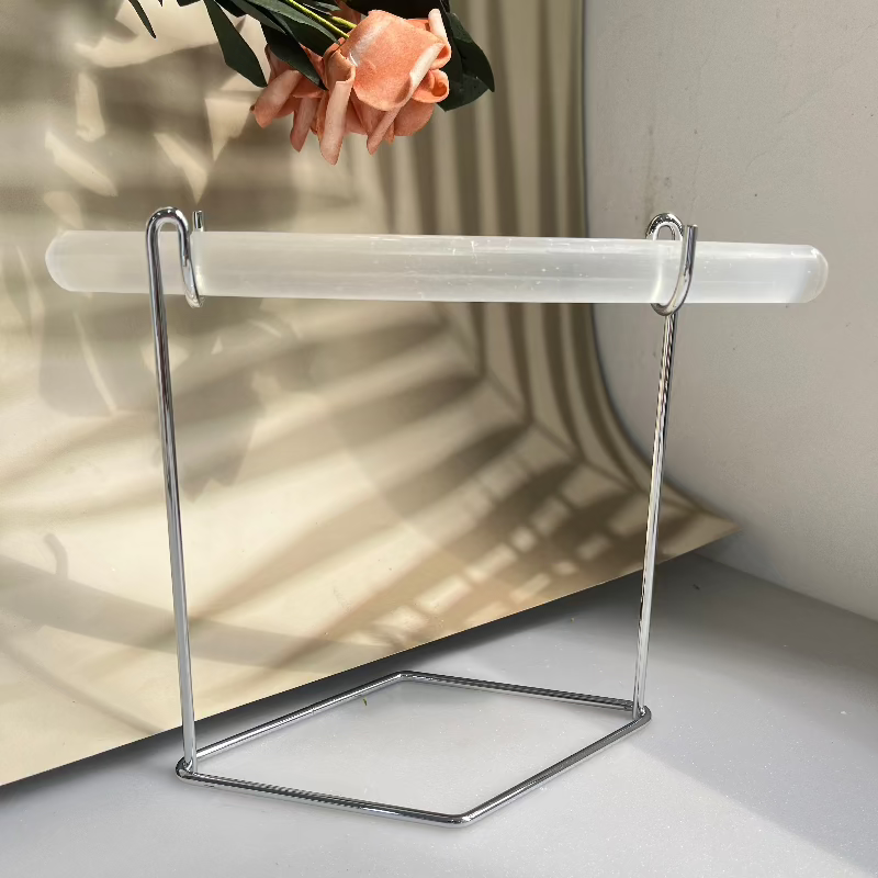 Premium Natural Crystal Selenite Ring Display from Crystal Suppliers