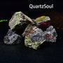 Natural Dragon Bloodstone Raw Crystal Clusters with Red and Green Mineral Formation
