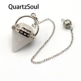 Clear Quartz UFO Crystal Pendulum for Enhanced Energy Work