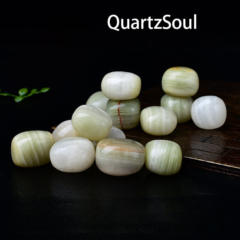 Aventurine Jade Tumbled Stones for Natural Crystal Healing