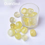 Natural Lemon Citrine Tumbled Stones in Glass Container Healing Crystals