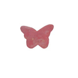 Handcrafted pink rhodonite butterfly crystal carving as spiritual gift