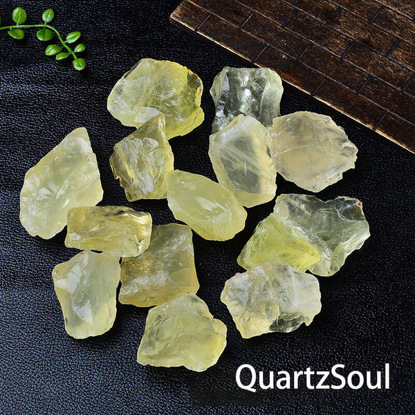 Natural Raw Citrine Crystal Chunks for Abundance and Prosperity