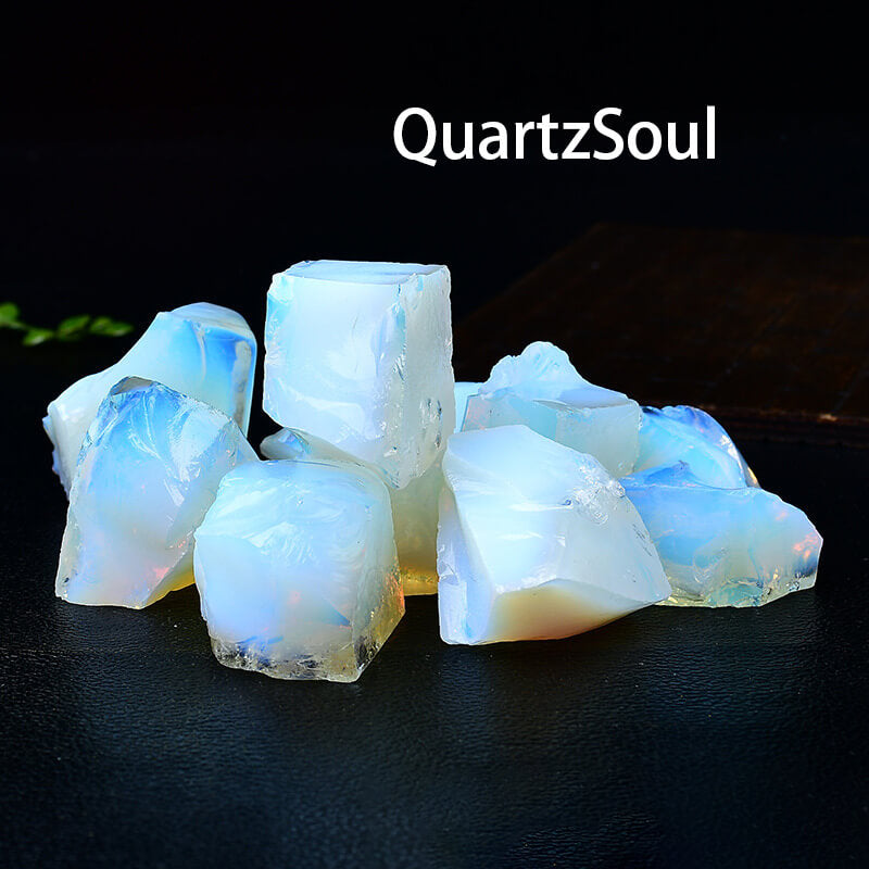 Raw Opal Crystal Stones - Luminous Gemstone Specimens
