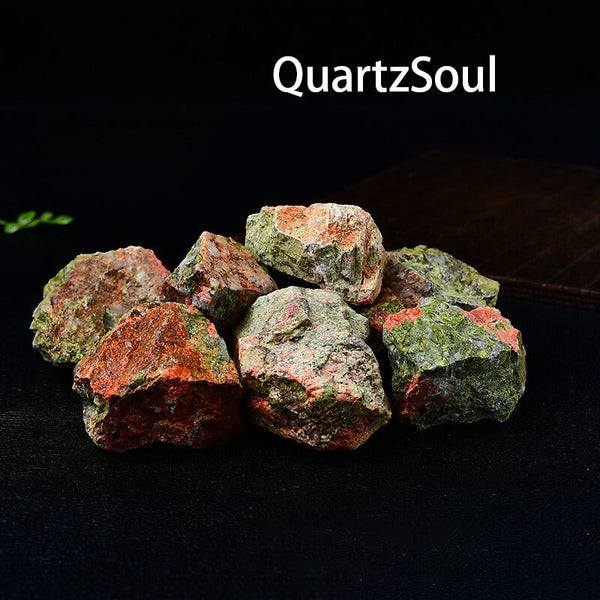 Unakite Raw Crystal - Healing Stone for Balance