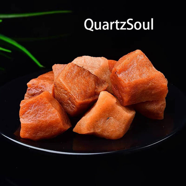 Natural unpolished Red Aventurine raw crystal chunks for healing and collection