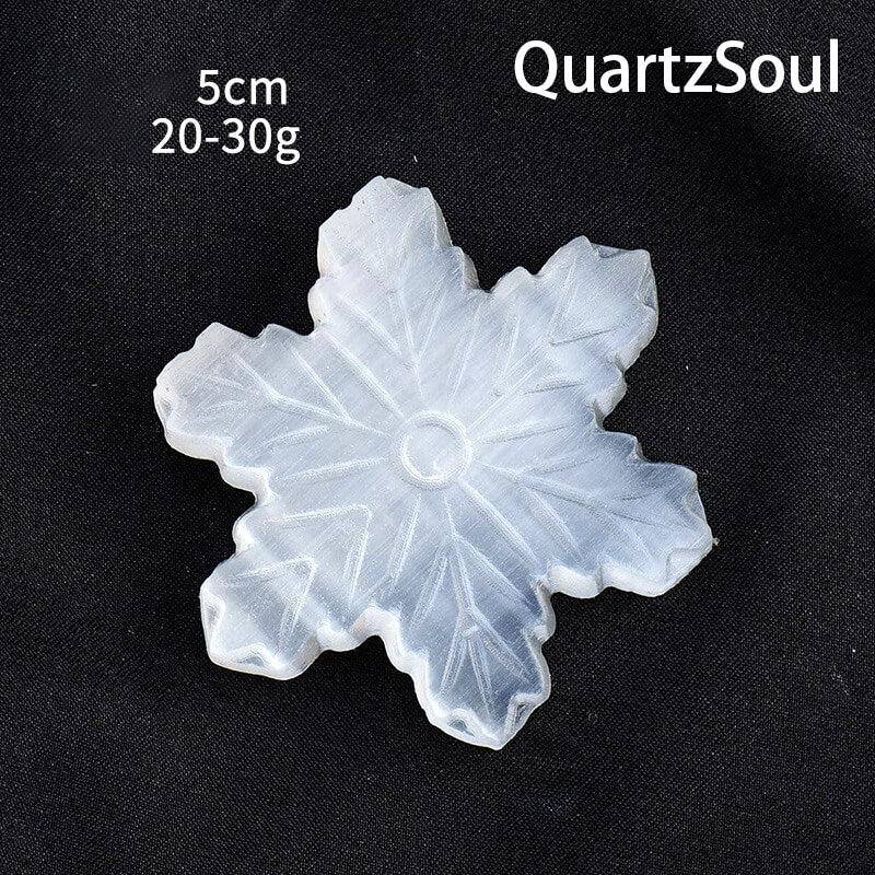 Enchanting Selenite Palm Stone for Healing and Meditation