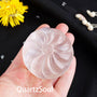 Natural White Selenite Palm Stone for Crystal Healing and Energy Cleansing