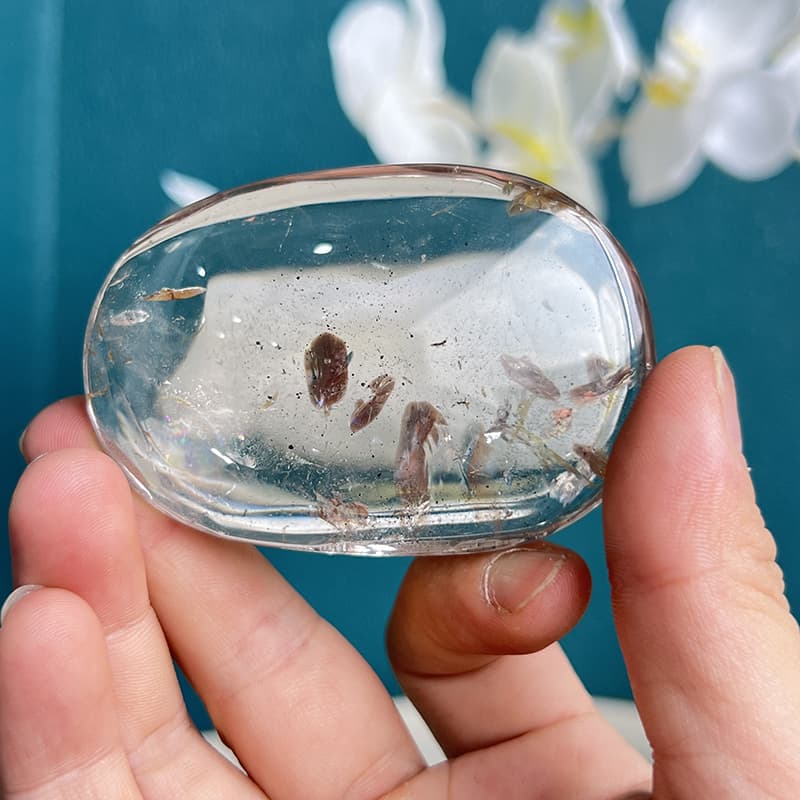 Natural smoky quartz specimen with unique free form shape