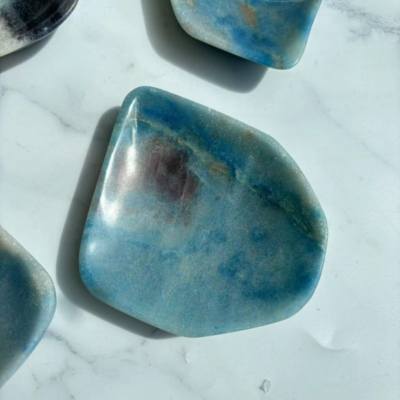 Natural Trolleite Bowl with Unique Mineral Patterns for Crystal Suppliers