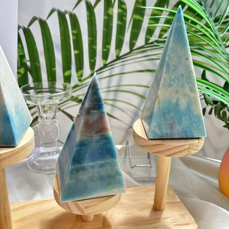 Collection of natural Trolleite pyramids available for wholesale crystal bulk orders
