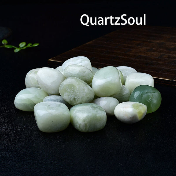 New Mountain Jade Tumbled Stones - Healing Crystal Gemstones