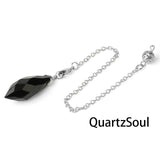 Obsidian Faceted Crystal Pendulum for Protection