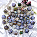 Premium Wholesale Ocean Jasper Sphere with Vibrant Orbital Patterns