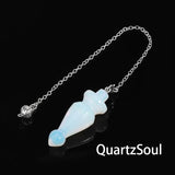 Opal crystal pendulum for enhancing psychic abilities and intuition