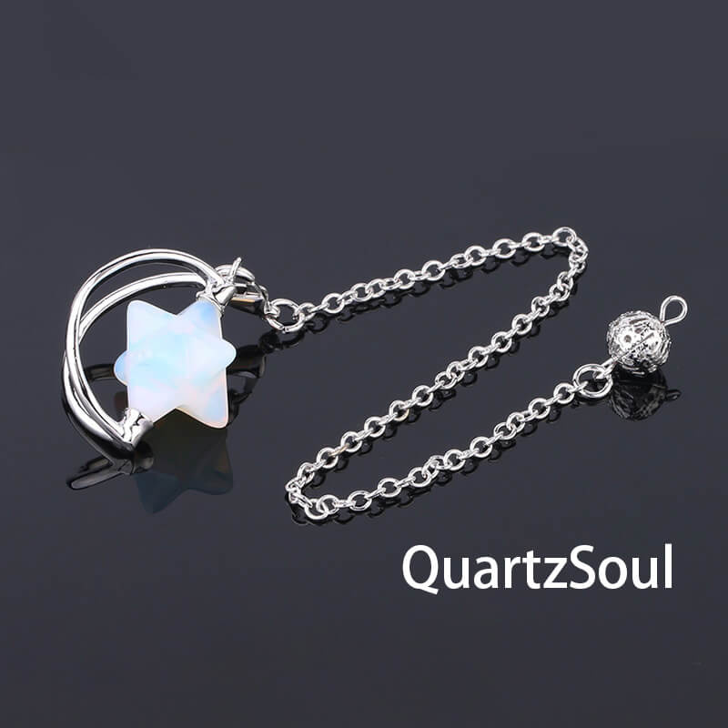 Opal Merkaba Star Pendulum for intuitive guidance