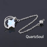 Opal Merkaba Star Pendulum for intuitive guidance