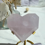 Periwinkle Rose Crystal Heart Wholesale Healing Stone