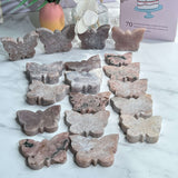 Natural Pink Amethyst Butterfly Crystal Healing Stone Wholesale