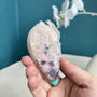 Natural Formation of Pink Amethyst with Flower Agate Patterns