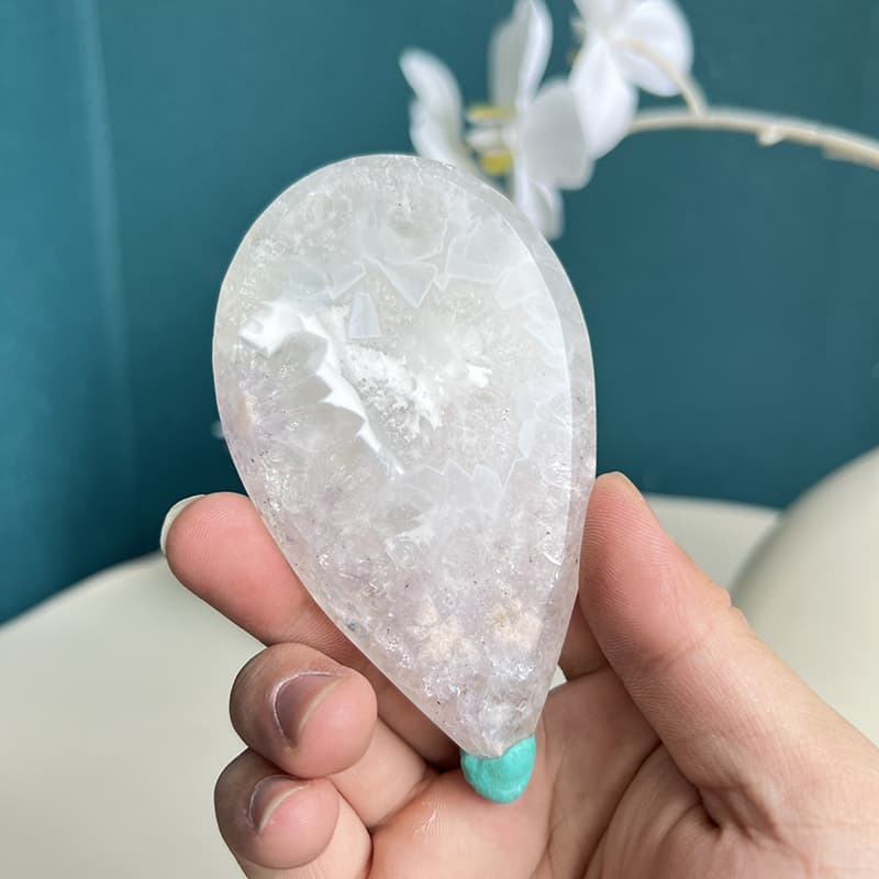 Spiritual Healing Pink Amethyst Flower Agate for Meditation Practice