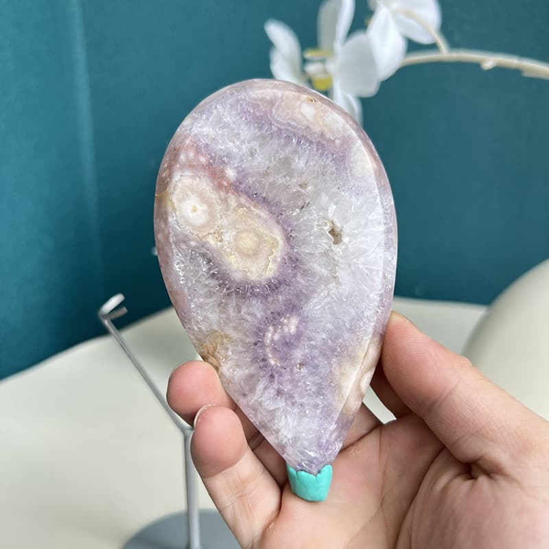 Polished Pink Amethyst Flower Agate Crystal Wholesale Specimen