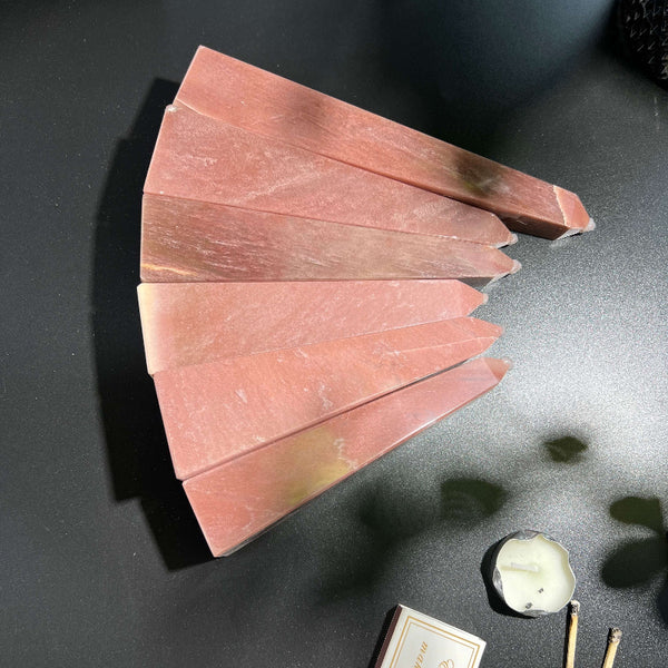 Bulk Collection of Pink Aventurine Crystal Towers for Wholesale